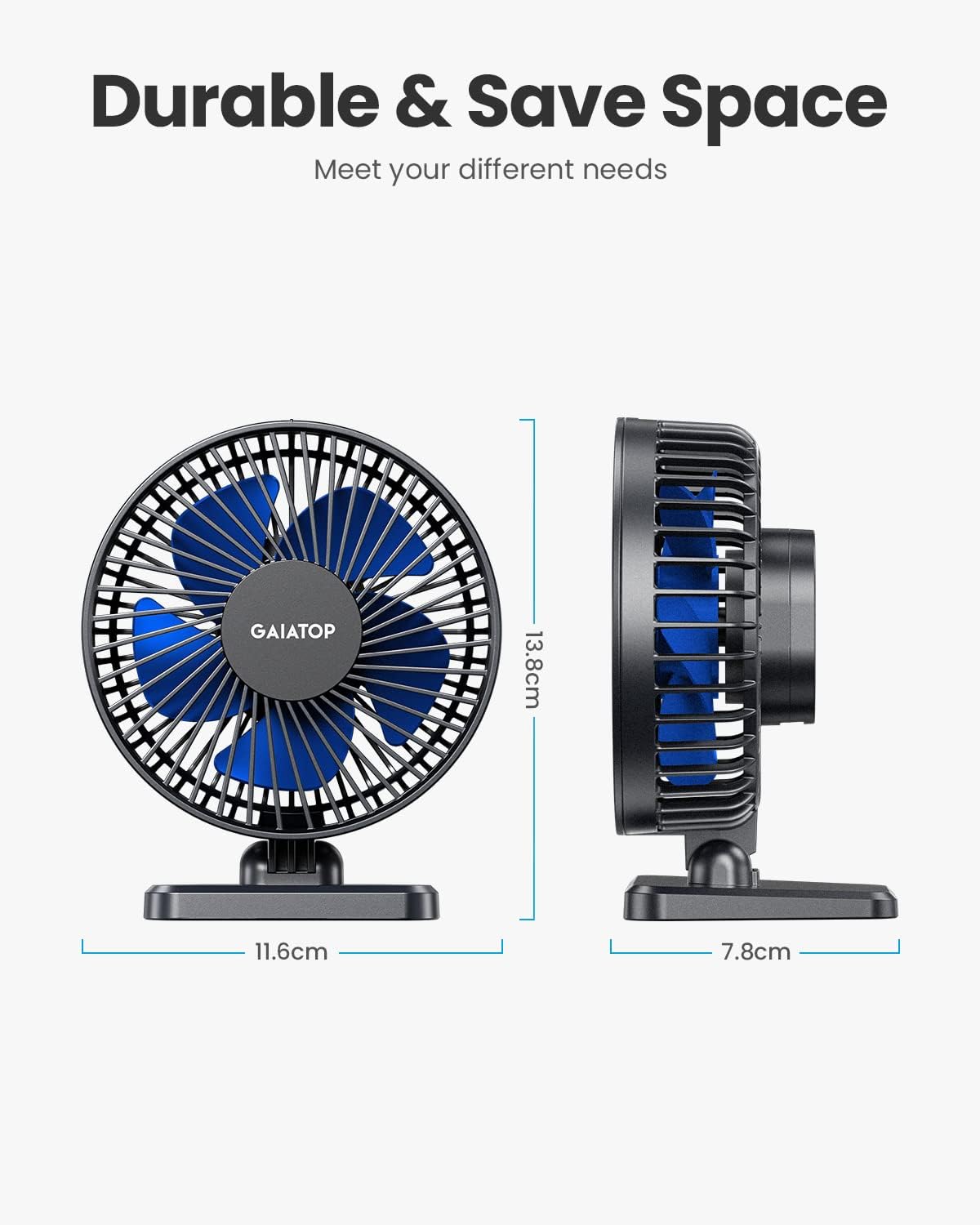 WhisperCool Mini Desk Fan
